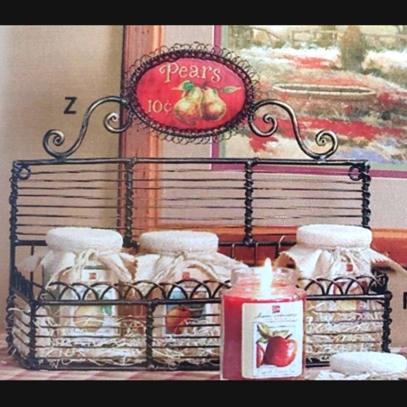 Home Interiors Metal Fruit Stand Wall Basket New in box - Picture 4 of 7